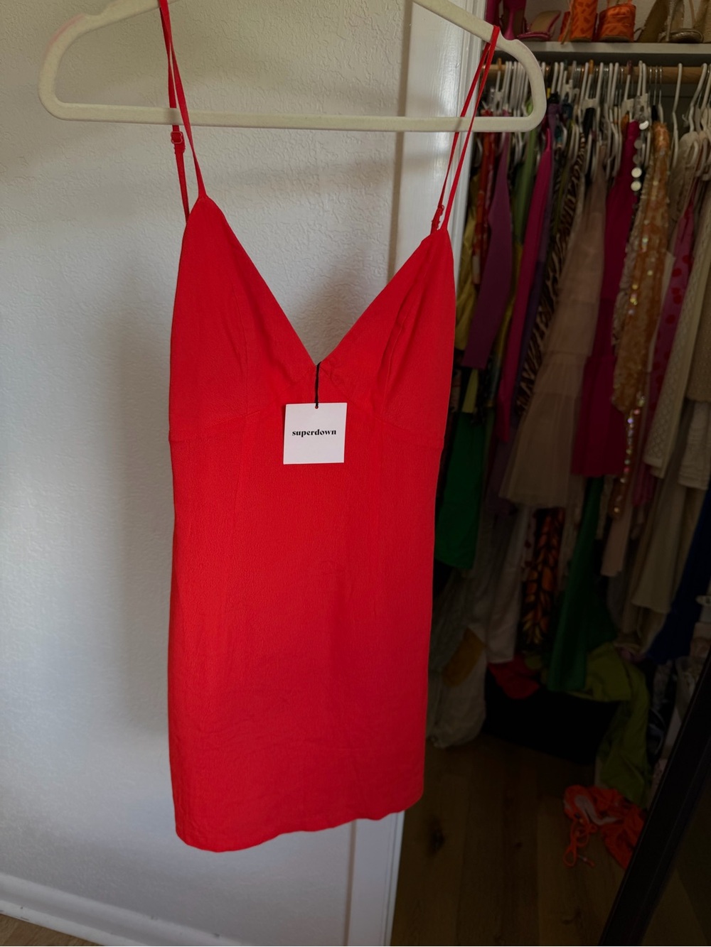 superdown Red Spaghetti Strap Mini Dress - Picture 2 of 5